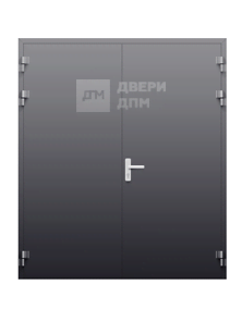 Противопожарная дверь EI-90 двупольная алюминиевая ДП-573